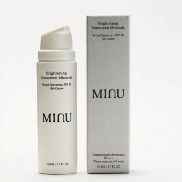 NWT MINU Brightening Sunscreen Minerals Broad Spectrum SPF 30 Gel-Cream 1.7 fl o - Picture 1 of 1